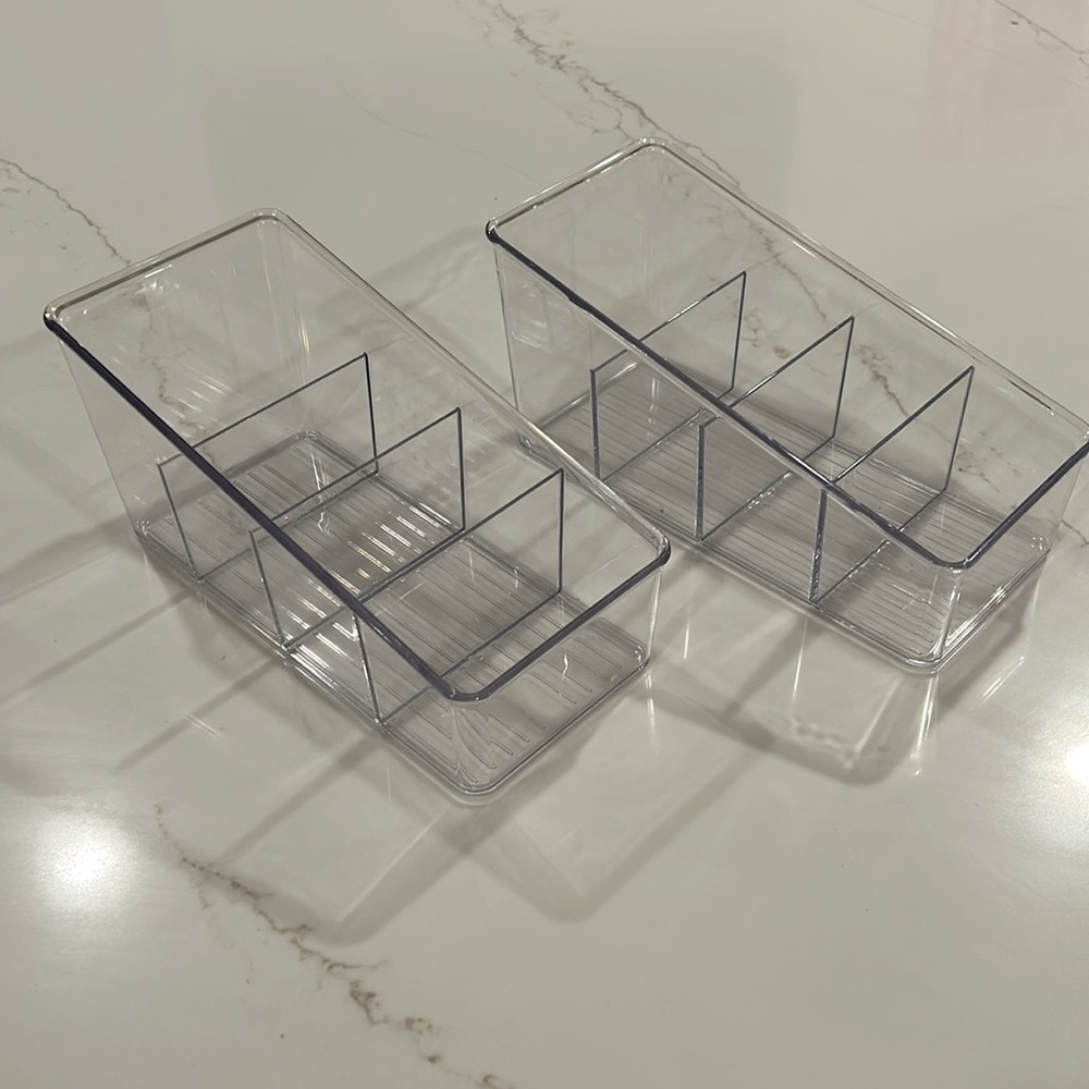 COPY - Set of 2 plastic organizers. Bought at Costco